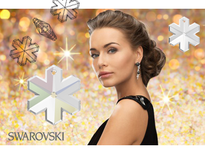 Swarovski Snowflake Pendant 6704 Shape